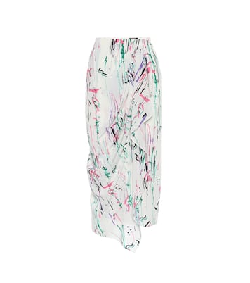 Falda midi Fabiana de seda elastizada | Isabel Marant