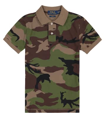 카무플라주 코튼 피케 폴로 셔츠 | Polo Ralph Lauren Kids