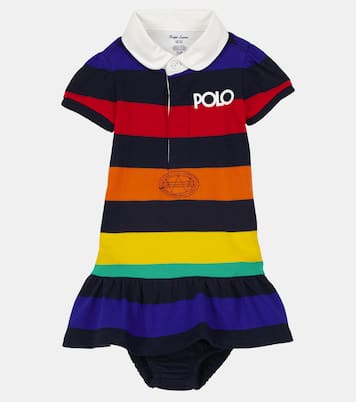 Bébé — Ensemble robe et culotte bloomer à rayures | Polo Ralph Lauren Kids