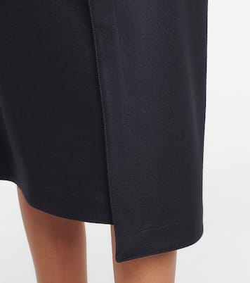 Falda midi de lana con cinturón | Jil Sander