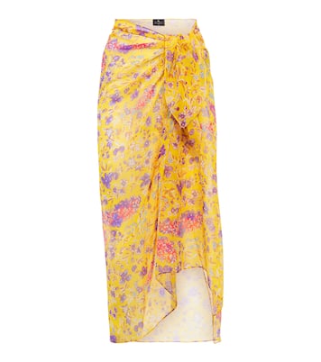 Pareo in seta con stampa | Etro