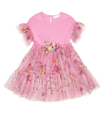 Vestido de tul floral | Monnalisa