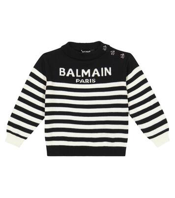 Baby cotton and cashmere sweater | Balmain Kids