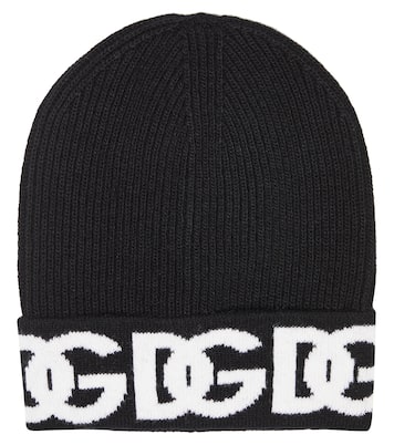 Logo virgin wool beanie | Dolce&Gabbana Kids