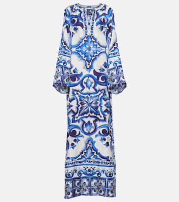 Bedruckter Kaftan aus Seiden-Twill | Dolce&Gabbana