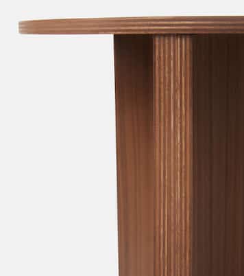 Slit High walnut side table | Hay