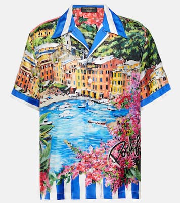 Camicia Portofino in seta con stampa | Dolce&Gabbana