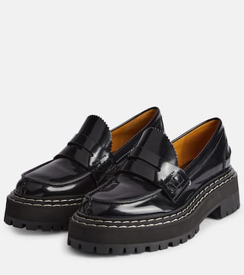 Mocassins en cuir verni | Proenza Schouler