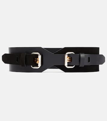 Suede and leather belt | Etro