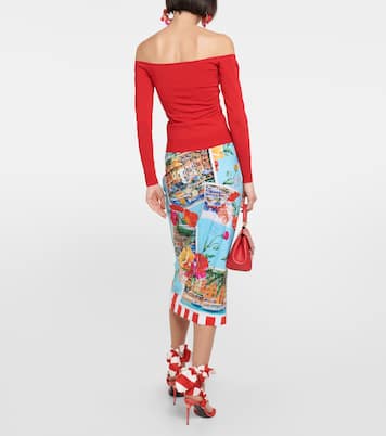 Portofino jersey con hombros descubiertos | Dolce&Gabbana