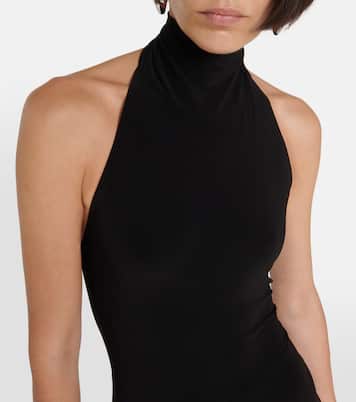 Mono de cuello halter | Norma Kamali