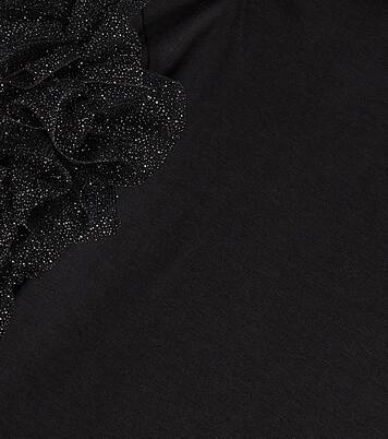 Camiseta en jersey de algodón con tul | Monnalisa
