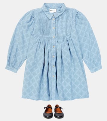 Abito Tessa in misto cotone a pieghe | Morley