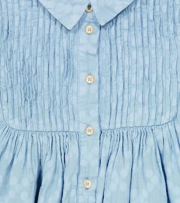Abito Tessa in misto cotone a pieghe | Morley