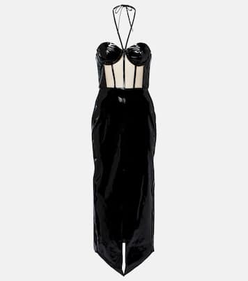 Abito midi in vernice  | David Koma