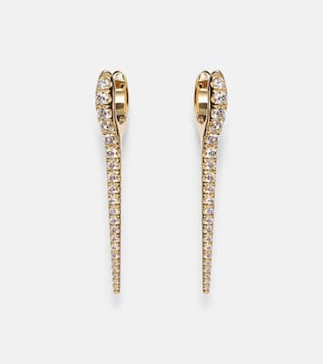 Boucles d'oreilles Lola Needle Medium en or 18 ct et diamants | Melissa Kaye