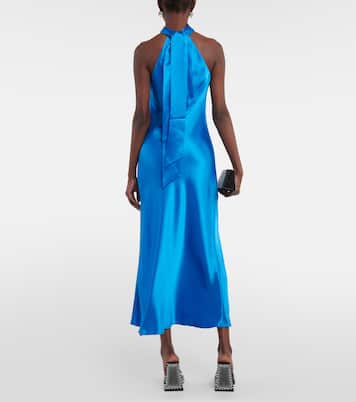 Siena halterneck midi dress | Galvan