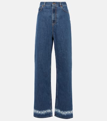 Jeans anchos de tiro alto | Valentino