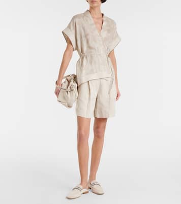 Top aus Leinen | Brunello Cucinelli