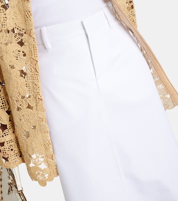 Gonna lunga in popeline di cotone | Valentino