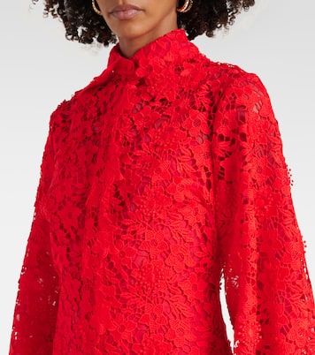 Abito chemisier Salma in pizzo | Safiyaa