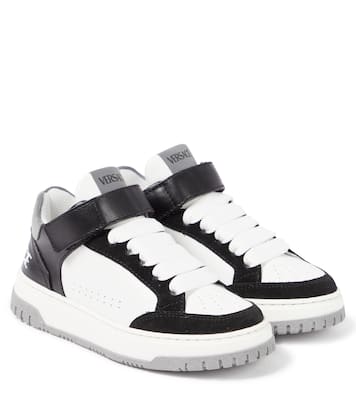 Sneakers in pelle con logo | Versace Kids