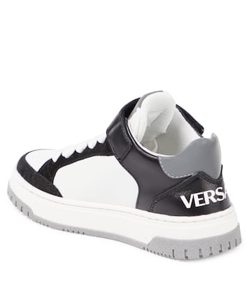 Sneakers in pelle con logo | Versace Kids
