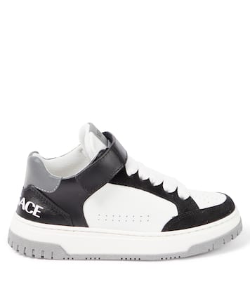 Sneakers in pelle con logo | Versace Kids