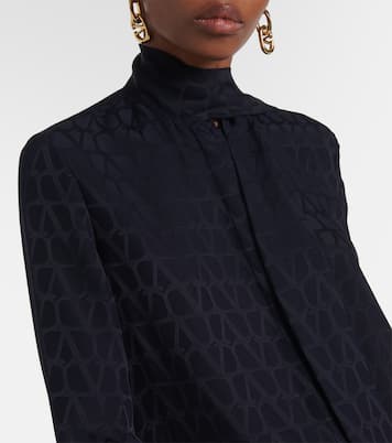 Chemise Toile Iconographe en soie | Valentino