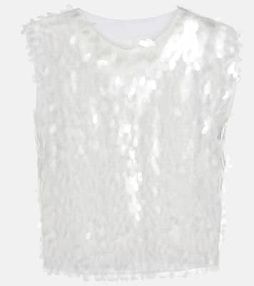 Top raccourci à sequins | Norma Kamali
