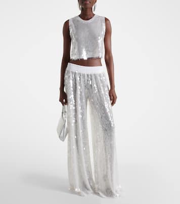 Top raccourci à sequins | Norma Kamali