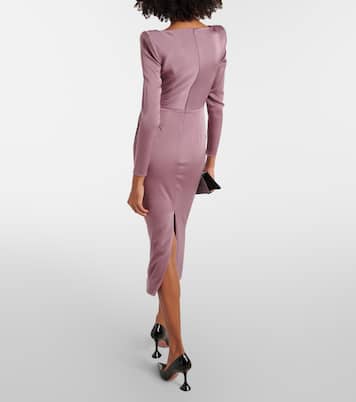 Satin midi dress | Alex Perry