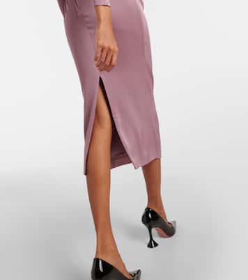 Satin midi dress | Alex Perry