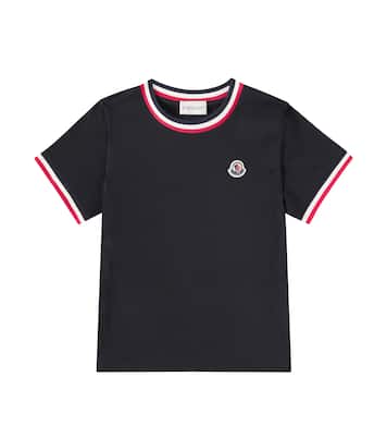 T-shirt Tricolor in jersey di cotone | Moncler Enfant