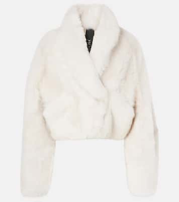 Chaqueta cropped de borrego | Blancha