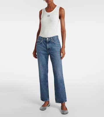 Valen mid-rise straight jeans | Agolde