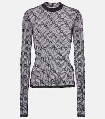 Moonogram mesh top | Marine Serre