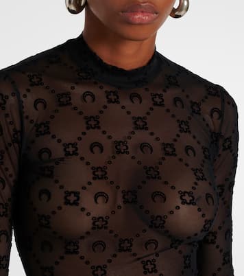 Moonogram mesh top | Marine Serre