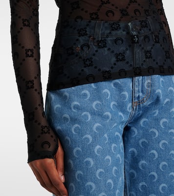 Moonogram mesh top | Marine Serre