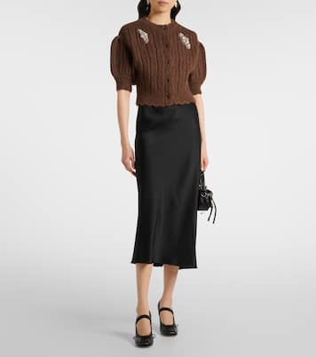 Cárdigan de mezcla de lana adornado | Simone Rocha