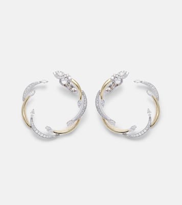 Boucles d'oreilles Golden Strada en or 18 ct et diamants | Yeprem