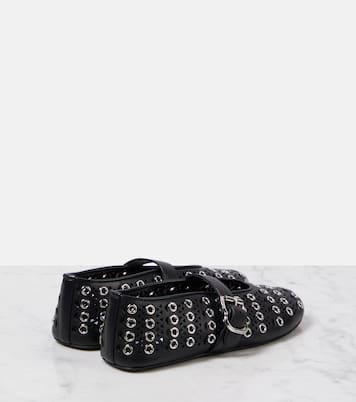 Ballerine Vienne in pelle con borchie | Alaïa