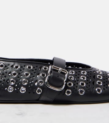 Ballerine Vienne in pelle con borchie | Alaïa