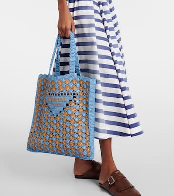 Sac en crochet à logo | Prada