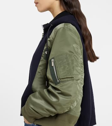 Sudadera con capucha en mezcla de algodón | Sacai