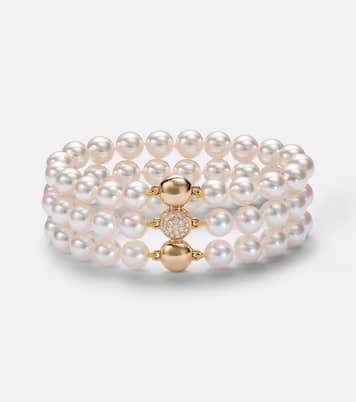 Bracciale Grace in oro 18kt con perle e diamanti | Bucherer Fine Jewellery