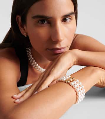 Bracciale Grace in oro 18kt con perle e diamanti | Bucherer Fine Jewellery
