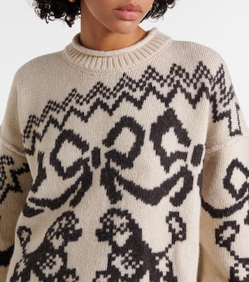 Wool-blend jacquard sweater | Acne Studios