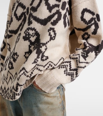Wool-blend jacquard sweater | Acne Studios