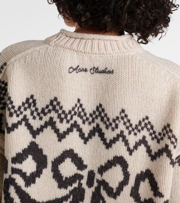 Wool-blend jacquard sweater | Acne Studios